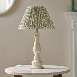 Gloss White Myrtle & Leaf 30cm Herb garden green shade - Comet Lighting