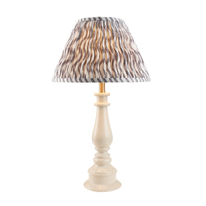 Gloss White Myrtle & Ripple 30cm Pearl grey shade - Comet Lighting