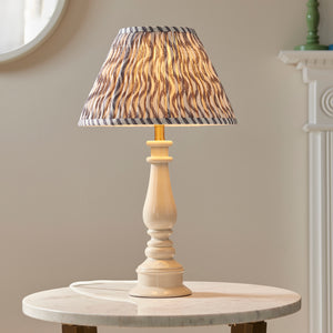 Gloss White Myrtle & Ripple 30cm Pearl grey shade - Comet Lighting
