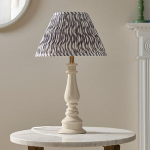 Gloss White Myrtle & Ripple 30cm Pearl grey shade - Comet Lighting