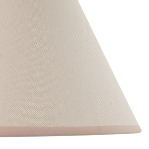 Gloss White Myrtle & Ivy 30cm Vintage white shade - Comet Lighting