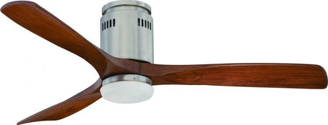 Zeta 52inch Ceiling Fan with LED Light Brushed Nickel