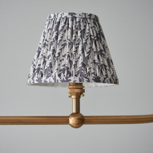 Santiago & Leaf 16cm Pearl grey shade 4Lt Pendant - Comet Lighting