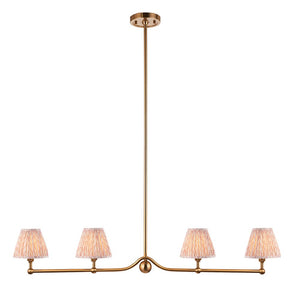 Santiago & Leaf 16cm Peachy keen shade 4Lt Pendant - Comet Lighting