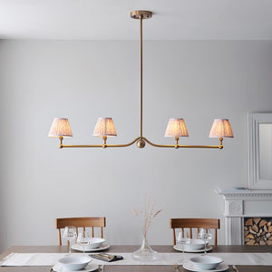 Santiago & Leaf 16cm Peachy keen shade 4Lt Pendant - Comet Lighting