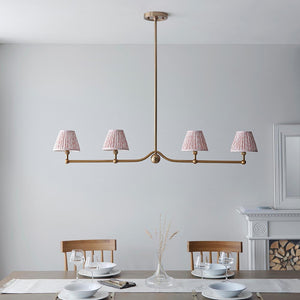 Santiago & Leaf 16cm Peachy keen shade 4Lt Pendant - Comet Lighting