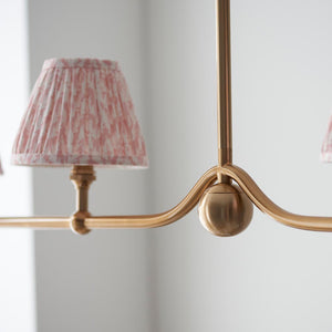Santiago & Leaf 16cm Peachy keen shade 4Lt Pendant - Comet Lighting