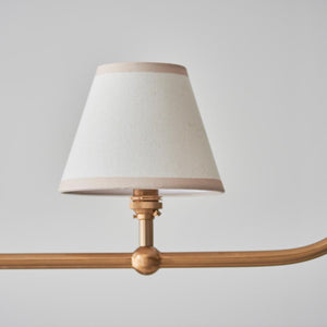 Santiago & Ivy 16cm Vintage white shade 4Lt Pendant - Comet Lighting