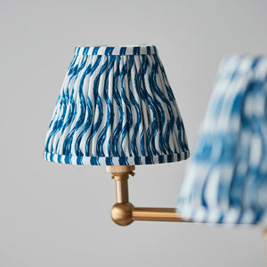 Santiago & Ripple 16cm Marlin blue shade 5Lt Pendant - Comet Lighting