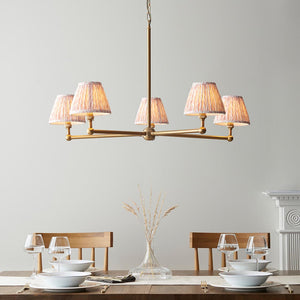 Santiago & Leaf 16cm Peachy keen shade 5Lt Pendant - Comet Lighting