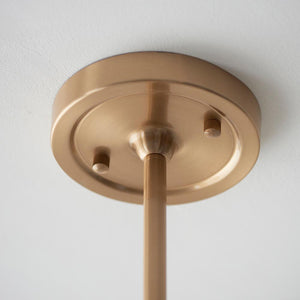 Santiago & Leaf 16cm Peachy keen shade 5Lt Pendant - Comet Lighting