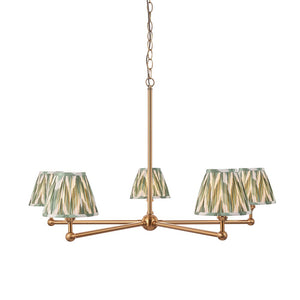 Santiago & Zigzag 16cm Cotswold green shade 5Lt Pendant - Comet Lighting
