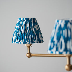 Santiago & Ikat 16cm Marlin blue shade 5Lt Pendant - Comet Lighting