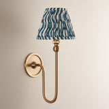 Santiago & Ripple 16cm Marlin blue shade Wall Light