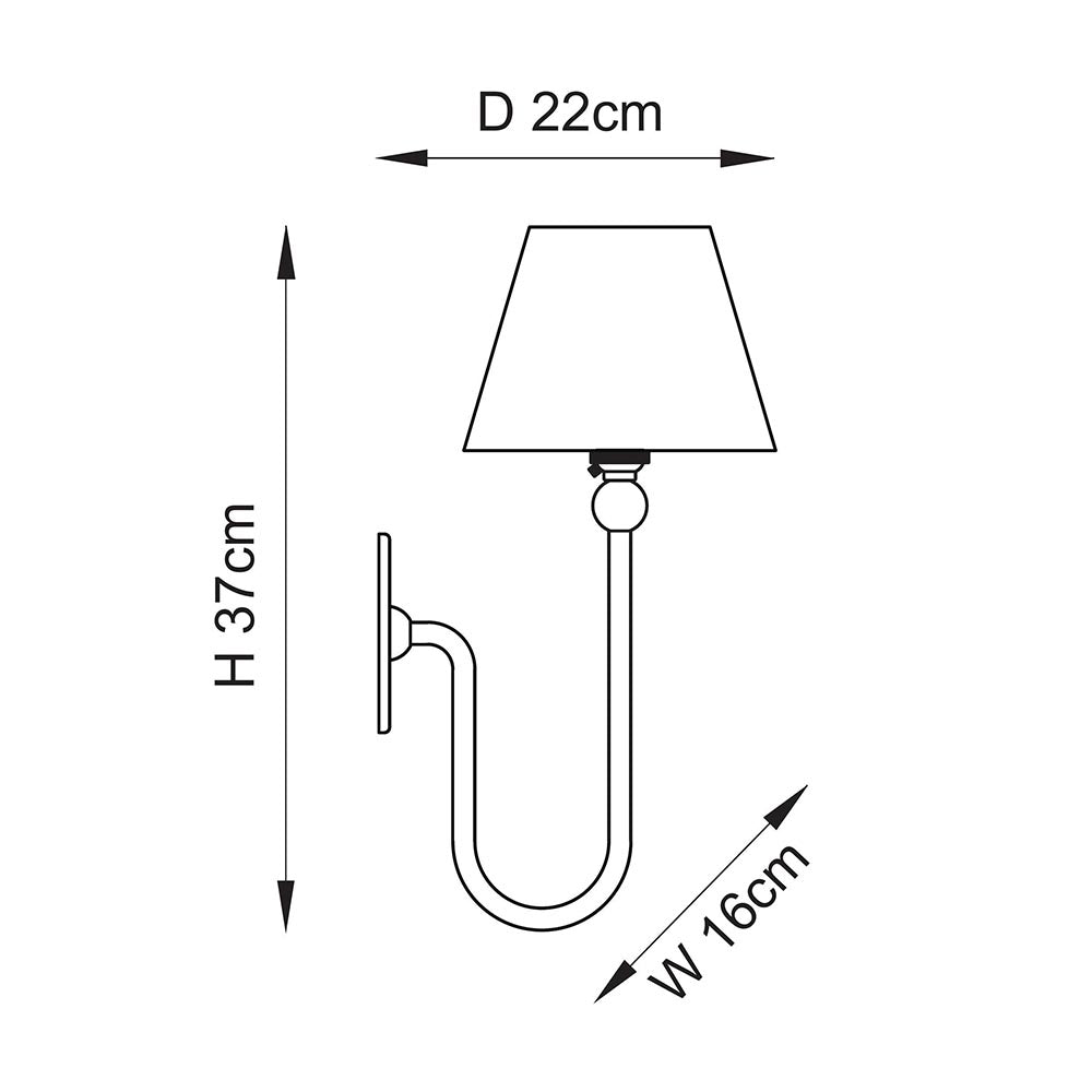 Santiago & Leaf 16cm Herb garden green shade Wall Light