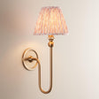 Santiago & Leaf 16cm Peachy keen shade Wall Light - Comet Lighting