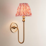 Santiago & Ripple 16cm Coral pink shade Wall Light