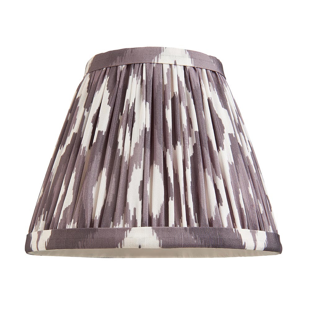 Santiago & Ikat 16cm Pearl grey shade Wall Light - Comet Lighting