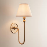 Santiago & Ivy 16cm Vintage white shade Wall Light