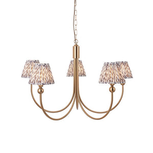 Santiago & Leaf 16cm Pearl grey shade 5Lt classic pendant - Comet Lighting