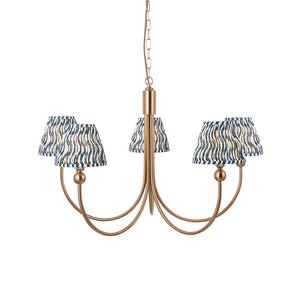 Santiago & Ripple 16cm Marlin blue shade 5Lt classic pendant - Comet Lighting