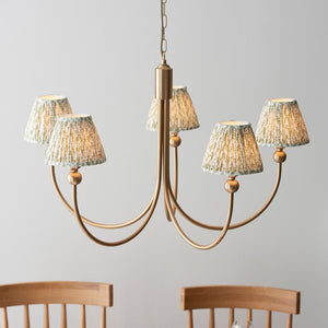Santiago & Leaf 16cm Herb garden green shade 5Lt classic pendant - Comet Lighting