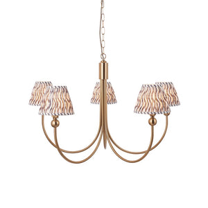 Santiago & Ripple 16cm Pearl grey shade 5Lt classic pendant - Comet Lighting