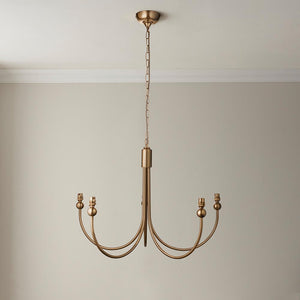 Santiago & Ikat 16cm Neutral shade 5Lt classic pendant - Comet Lighting