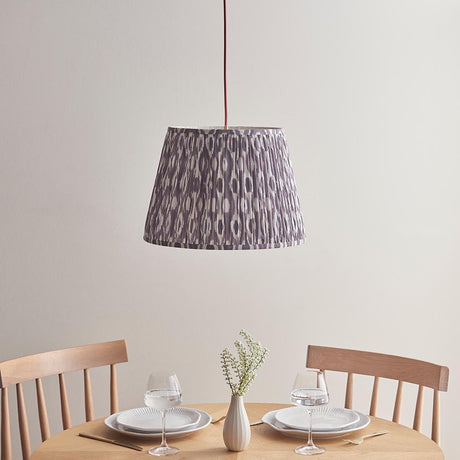 Eltham & Ikat 40cm Pearl grey shade - Comet Lighting