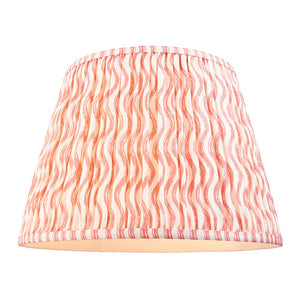 Eltham & Ripple 40cm Coral pink shade Pendant - Comet Lighting