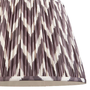 Eltham & Zigzag 40cm Pearl grey shade Ceiling Pendant - Comet Lighting