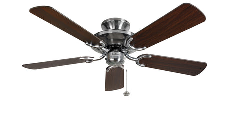Mayfair 42inch Ceiling Fan without Light Stainless Steel with Dark Blades