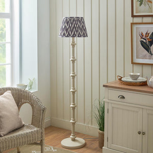 Carnaby & Zigzag 35cm Pearl grey shade - Comet Lighting