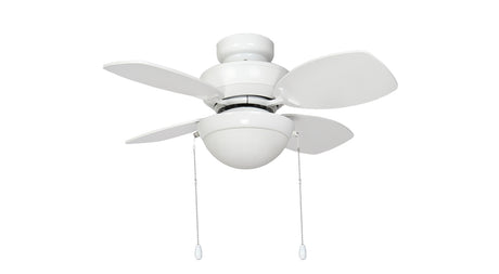 Kompact 28inch Ceiling Fan with Light White