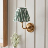 Dome Arc & Zigzag 16cm Cotswold green shade - Comet Lighting