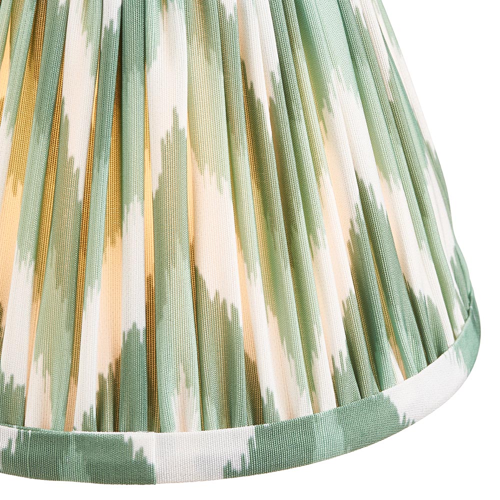 Dome Arc & Zigzag 16cm Cotswold green shade - Comet Lighting