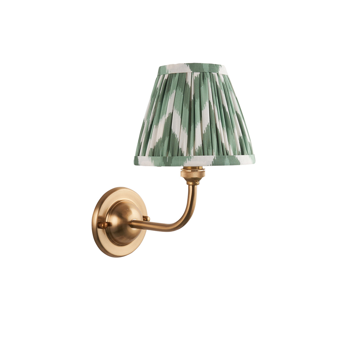 Dome Arc & Zigzag 16cm Cotswold green shade - Comet Lighting