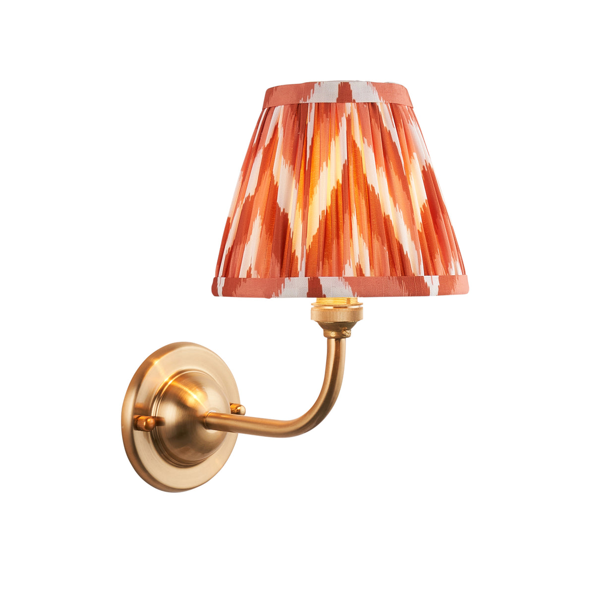 Dome Arc & Zigzag 16cm Apricot orange shade - Comet Lighting