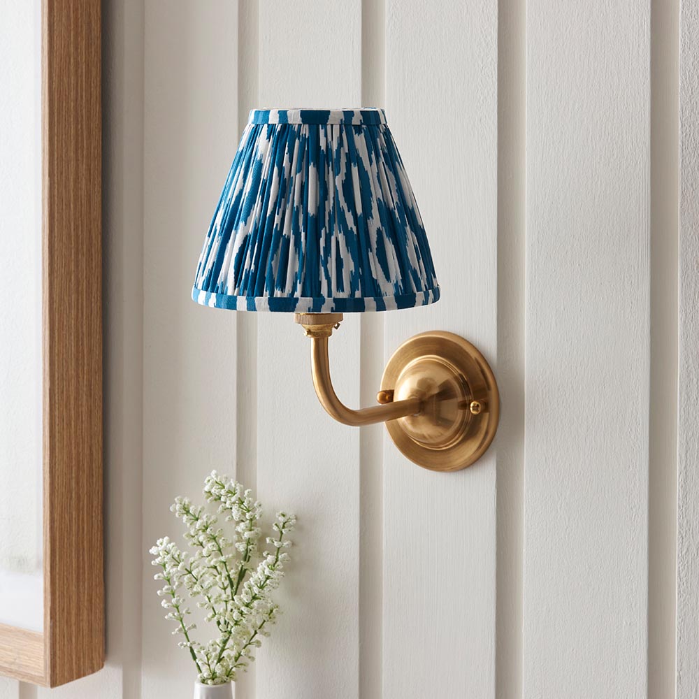 Dome Arc & Ikat 16cm Marlin blue shade - Comet Lighting