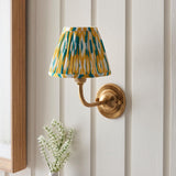 Dome Arc & Ikat 16cm Yellow & jade shade - Comet Lighting