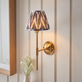 Dome T Bar & Zigzag 16cm Pearl grey shade - Comet Lighting