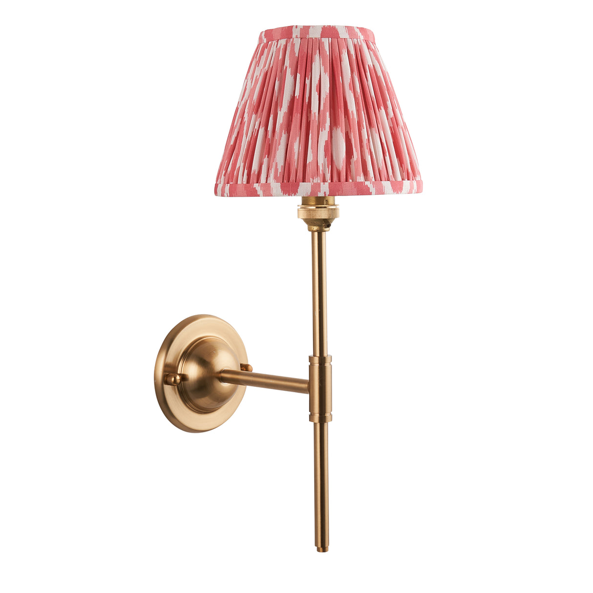 Dome T Bar & Ikat 16cm Coral pink shade - Comet Lighting