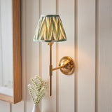 Dome T Bar & Zigzag 16cm Cotswold green shade - Comet Lighting