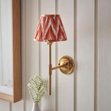 Dome T Bar & Zigzag 16cm Apricot orange shade - Comet Lighting