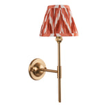 Dome T Bar & Zigzag 16cm Apricot orange shade - Comet Lighting