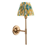 Dome T Bar & Ikat 16cm Yellow & jade shade - Comet Lighting