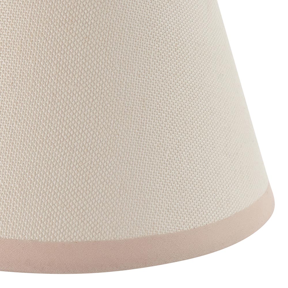 Dome T Bar & Ivy 16cm Vintage white shade - Comet Lighting