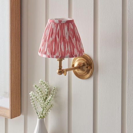 Dome Wing & Ikat 16cm Coral pink shade - Comet Lighting