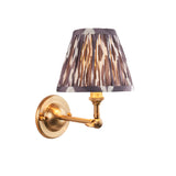 Dome Wing & Ikat 16cm Pearl grey shade - Comet Lighting