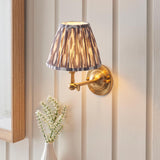 Dome Wing & Ikat 16cm Pearl grey shade - Comet Lighting